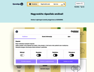 gjensidige.lt screenshot