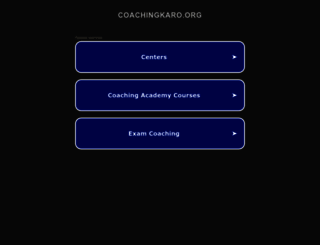 gk.coachingkaro.org screenshot