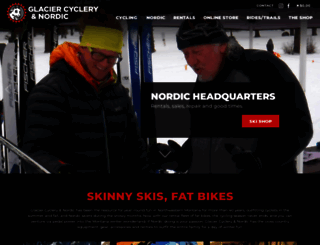 glaciercyclery.com screenshot