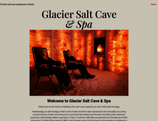 glaciersaltcave.com screenshot