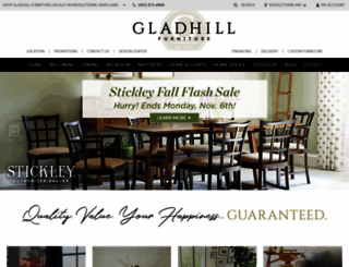gladhillfurniture.com screenshot
