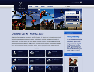 gladiatorsports.co.uk screenshot