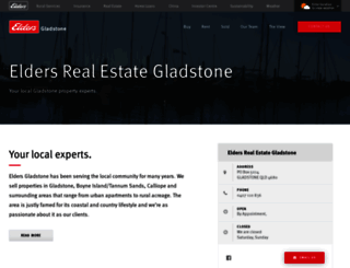 gladstone.eldersrealestate.com.au screenshot