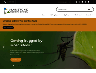 gladstone.qld.gov.au screenshot