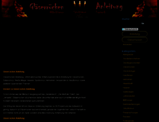 glaeserruecken-anleitung.de screenshot