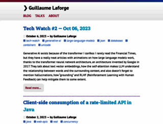 glaforge.appspot.com screenshot