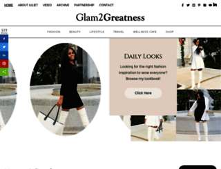 glam2greatness.com screenshot
