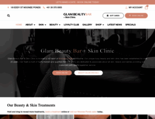 glambeautybar.com screenshot