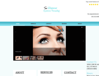 glamoureyebrowthreading.com screenshot