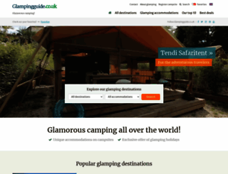 glampingguide.co.uk screenshot