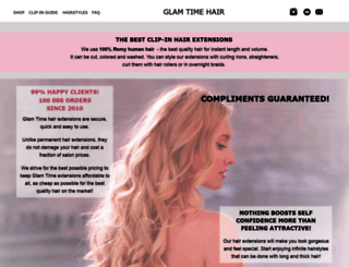 glamtimehair.com screenshot