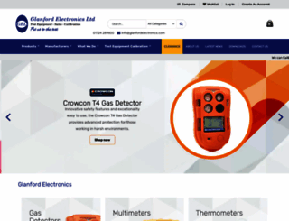 glanfordelectronics.com screenshot
