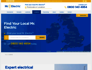 glasgow.mr-electric.co.uk screenshot