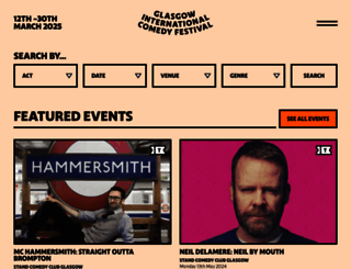 glasgowcomedyfestival.com screenshot