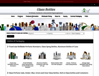 glassbottles.com screenshot