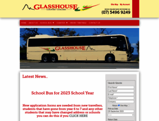 glasshousecoaches.com.au screenshot