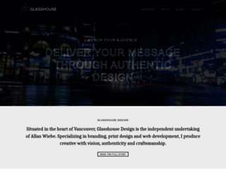 glasshousedesign.ca screenshot