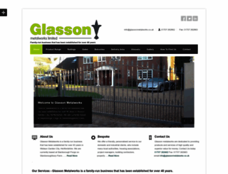 glassonmetalworks.co.uk screenshot