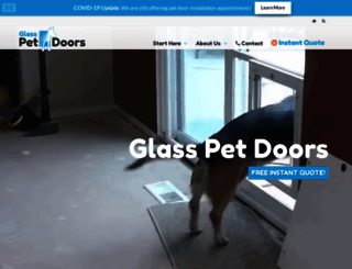 glasspetdoors.com screenshot