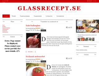 glassrecept.se screenshot