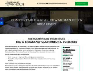 glastonburytownhouse.co.uk screenshot