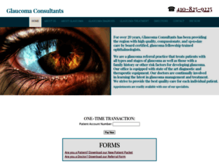 glaucomaconsultantsmd.com screenshot