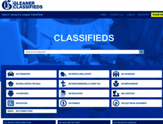 gleanerclassifieds.com screenshot