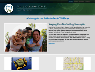 gleasonfamilydentistry.com screenshot