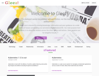 gleez.com screenshot