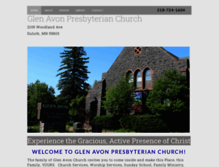 glenavonchurch.org screenshot