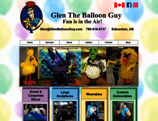 glenballoonguy.com screenshot