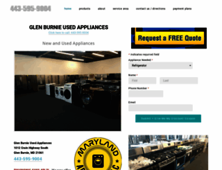 glenburnieusedappliances.com screenshot