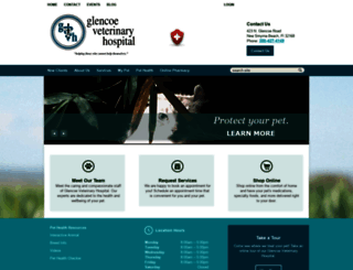 glencoevethospital.com screenshot