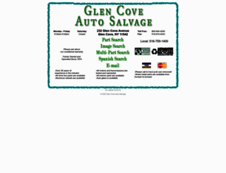 glencoveautosalvage.com screenshot