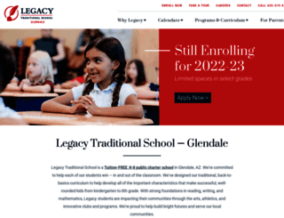 glendale.legacytraditional.org screenshot