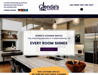 glendascleaningva.com screenshot