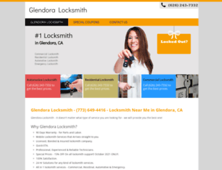 glendoracalocksmiths.com screenshot