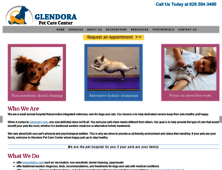 glendorapetcarecenter.com screenshot