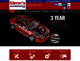 glennsautomotivellc.com screenshot