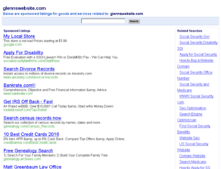 glennswebsite.com screenshot