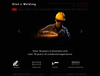 glenswelding.com screenshot