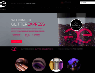 glitterexpress.co.uk screenshot