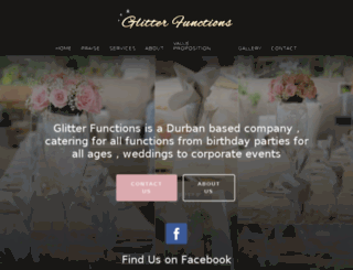 glitterfunctions.co.za screenshot