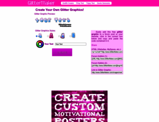 glittermaker.com screenshot