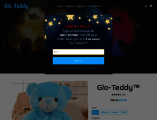 glo-teddy.com screenshot