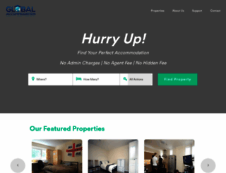 global-accommodation.co.uk screenshot