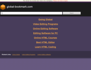 global-bookmark.com screenshot