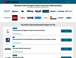 global-coupon.org screenshot