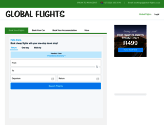 global-flights.co.za screenshot