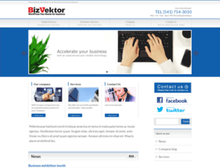 global.bizvektor.com screenshot